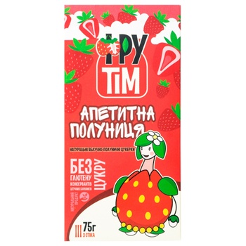 Frutim Appetizing Strawberry Natural Candies Apple-strawberry without Sugar 75g - buy, prices for NOVUS - photo 1