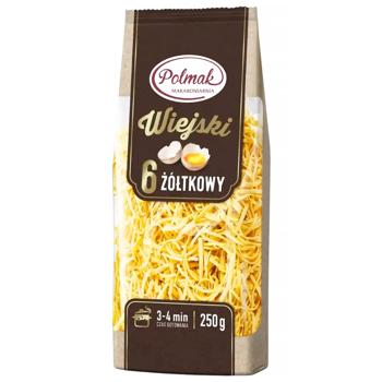 Макаронные изделия Polmak Лапша на желтках 250г - купить, цены на КОСМОС - фото 1