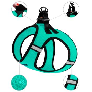 Шлея для собак Barksi Mesh Vest нейлоновая S 42см мятный - купить, цены на MasterZoo - фото 3