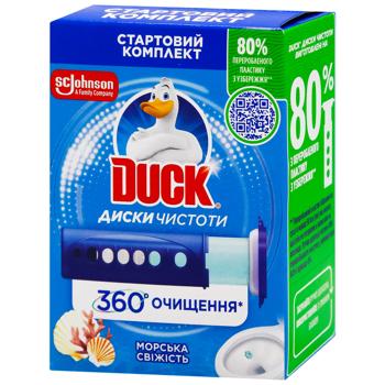 Диски чистоти для унітазу Duck Морська свіжість 36мл
