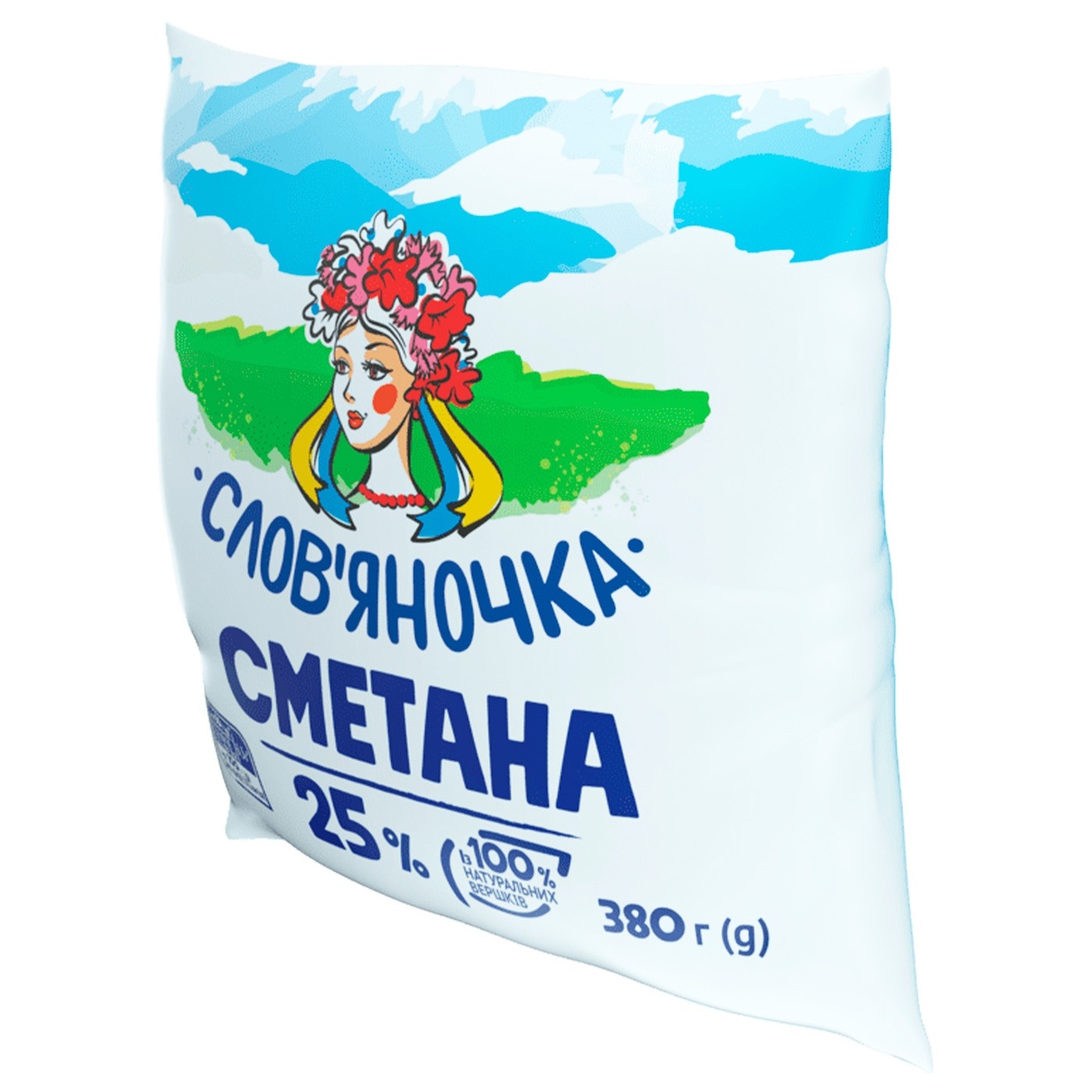 

Сметана Слов'яночка 25% 380г