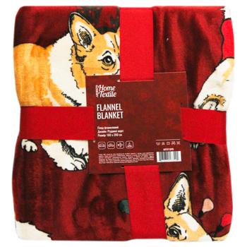 Ardesto Flannel Christmas Corgis Plaid 160*200cm