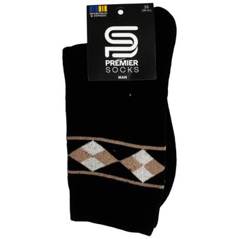 Premier Socks Ornament Men's Classic Terry Socks s.25, 27, 29 Black - buy, prices for EKO Market - photo 1
