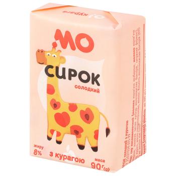 Сирок Молочний Острів 8% солодкий з курагою 90 г - купити, ціни на Епіцентр FOOD - фото 1