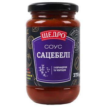 Shchedro Satsebeli Sauce with Coriander and Thyme 370g - buy, prices for Ideal - photo 1