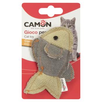 Camon Denim Fish with Catnip Cats Toy 10cm