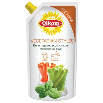 Майонезный соус Olkom Вегетарианский стиль 50% 295г - купить, цены на MasterZoo - фото 1