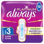 Always Ultra Platinum Night Sanitary Pads 12pcs