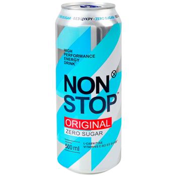 Напій енергетичний Non Stop Original без цукру 0,5л - купити, ціни на Ідеал - фото 1