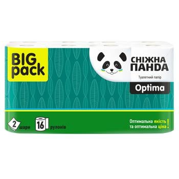 Snow Panda Optima 2-ply Toilet Paper 16pcs - buy, prices for METRO - photo 2