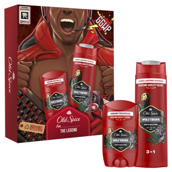 Набор подарочный Old Spice Wolfthorn дезодорант 50мл + гель для душа-шампунь 2в1 250мл - купить, цены на Auchan - фото 2