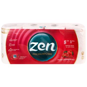 Zen Premium Care 3-ply Toilet Paper 8pcs