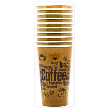 Стакан Унипак бумажный цветной 500мл 10шт - купить, цены на Auchan - фото 2