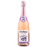 Bon Voyage Pinot Noir Non-Alcoholic Rose Semidry Sparkling Wine 0.75l