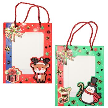 Пакет подарунковий паперовий 18х23х10см 759S - купити, ціни на КОСМОС - фото 1