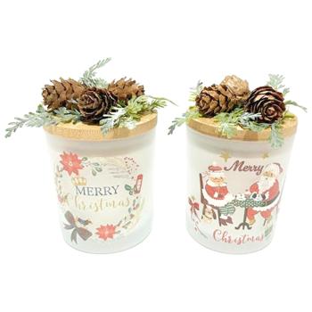 Свеча ароматическая Actuel в стекле аромат апельсина и корицы 7х8см в ассортименте