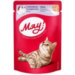 Miau! Stew with Rabbit and Turkey Wet Food for Adult Cats 85g