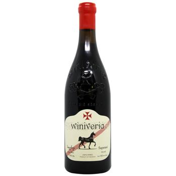 Winiveria Saperavi Red Dry Wine 12.5% 0.75l - buy, prices for AlcoHub - photo 1