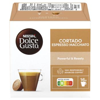 Кава в капсулах NESCAFÉ® DOLCE GUSTO® Cortado Espresso Macchiato 6,3г*16шт