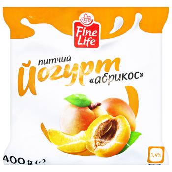 Йогурт Fine Life Абрикос 1,4% 400г