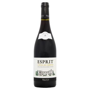 Brotte Cotes du Rhone Esprit Barville Rouge Red Dry Wine 15% 0.75l - buy, prices for Za Raz - photo 1