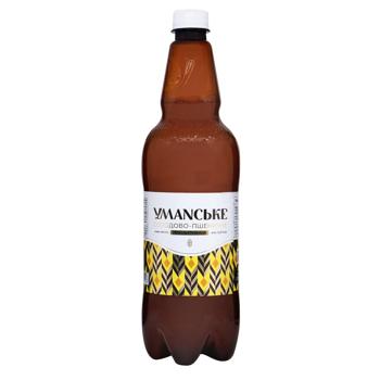 Пиво Уманьпиво Уманское Солодово-пшеничное светлое нефильтрованное 5% 1л - купить, цены на Grono - фото 1