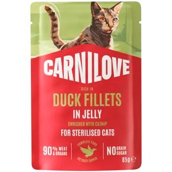 Корм вологий Carnilove з індичкою та котячою м'ятою для стерилізованих котів 85г - купити, ціни на MasterZoo - фото 1