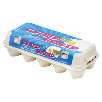 Kvochka Super Selection Chicken Eggs C0 10pcs - buy, prices for ULTRAMARKET - photo 1