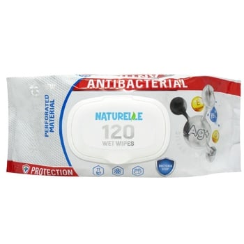 Серветки вологі Naturelle Д-пантенол іон срібла та вітамін Е 120шт - купити, ціни на Чудо Маркет - фото 3