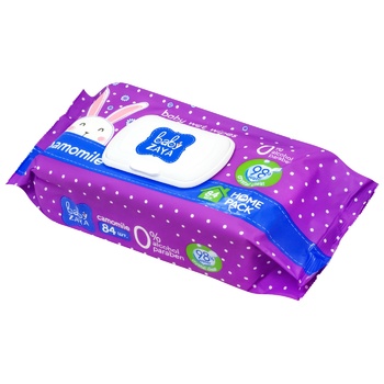 Серветки вологі Baby Zaya Ромашка 84шт - купити, ціни на КОСМОС - фото 2