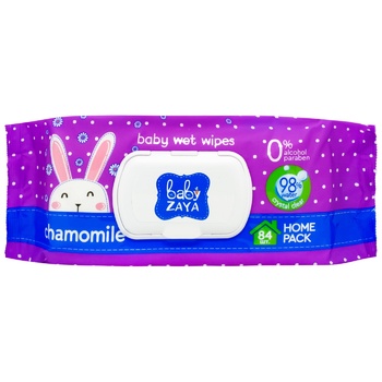 Серветки вологі Baby Zaya Ромашка 84шт - купити, ціни на КОСМОС - фото 3
