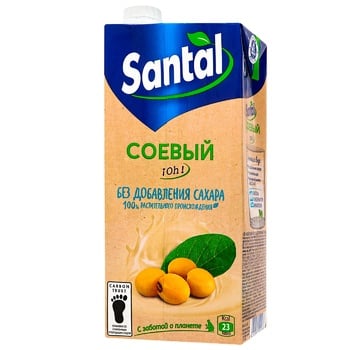 Santal Ultrapasteurized Sugar-free Soy Drink 1.2% 1l - buy, prices for Tavria V - photo 1