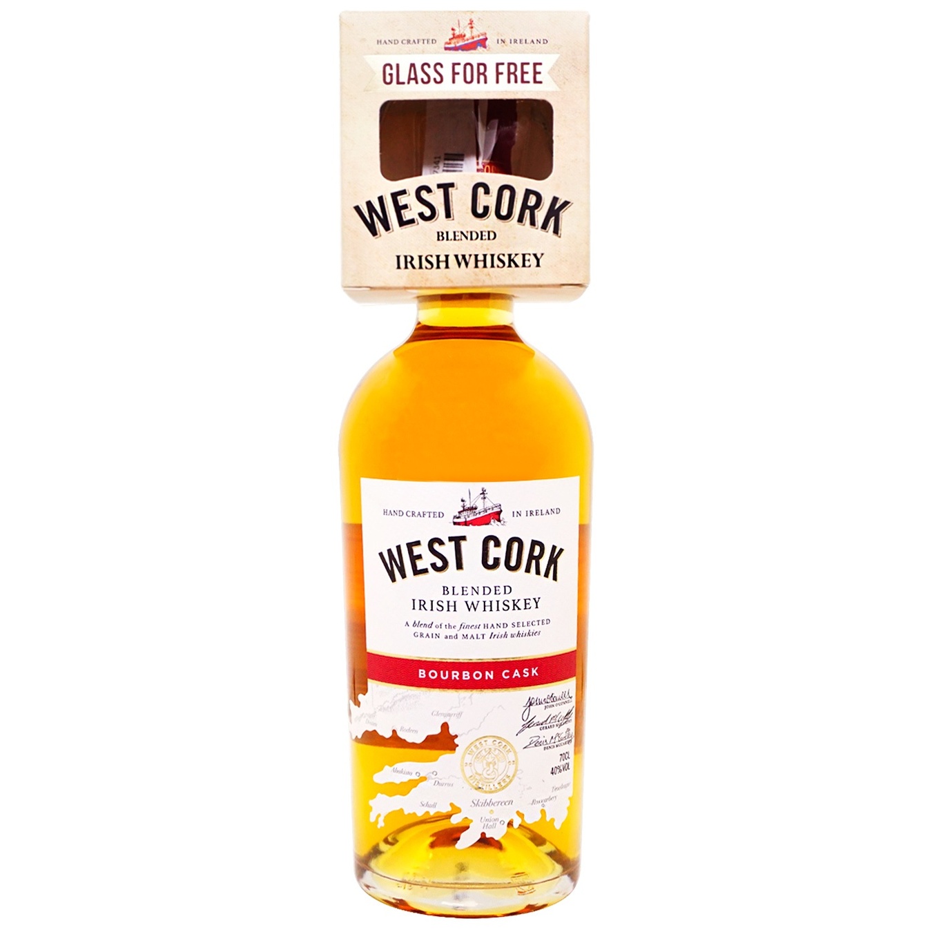 

Виски West Cork Bourbon Cask бленд 40% 0,7л