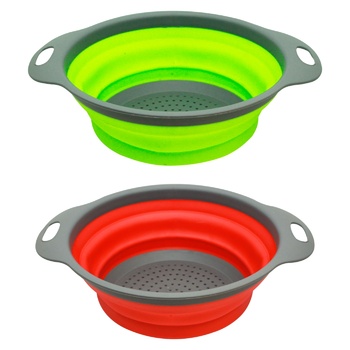 Silicone Round Colander with Two Handles