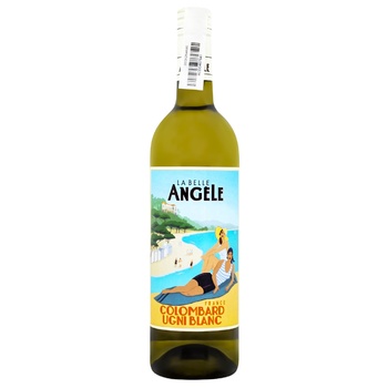 Вино La Belle Angele Ugni Blanc - Colombard біле сухе 11.5% 0,75л - купити, ціни на - фото 1