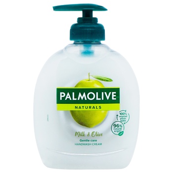 Мило жидкое Palmolive молоко и олива 300мл - купить, цены на КОСМОС - фото 1