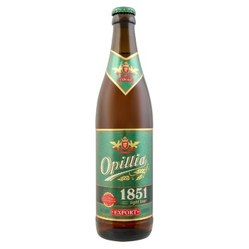 Opillya 1851 Export Light Beer 4.7% 0.5l - buy, prices for NOVUS - photo 1