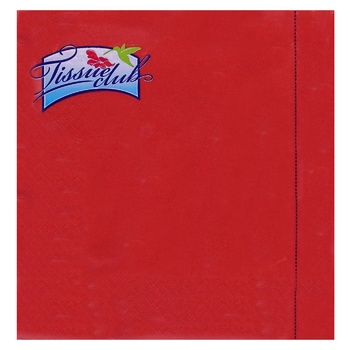 Tissueclub Red Three-Ply Paper Napkins 33х33cm 20pcs - buy, prices for NOVUS - photo 1