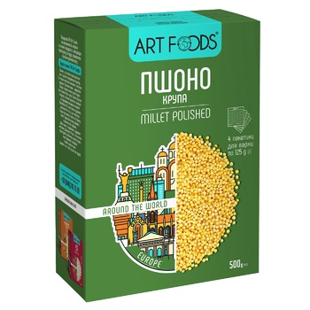 Крупа пшоно Art Foods шліфоване 4х125г - купити, ціни на КОСМОС - фото 1