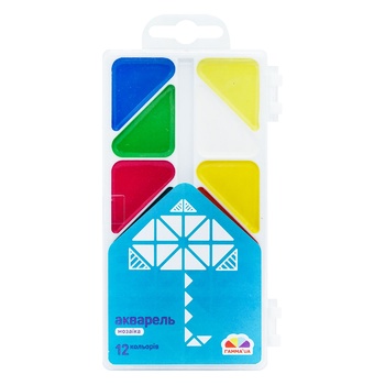 Gamma Mosaic Watercolor 12 colors - buy, prices for Auchan - photo 2