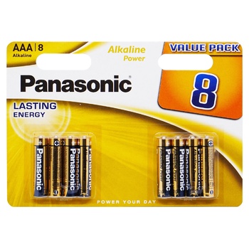 Батарейка Panasonic ААА 8шт - купити, ціни на Біотус - фото 1