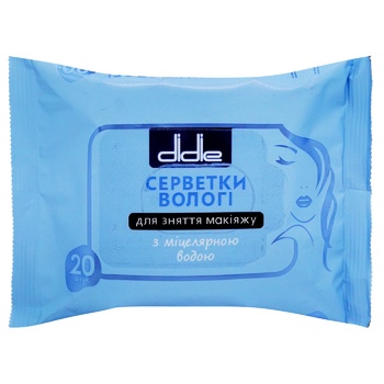 Didie Make-up Remover Wipes with Micellar Water 20pcs - buy, prices for Tavria V - photo 1