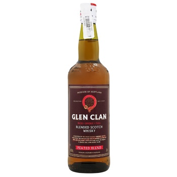 Glen Clan Peated Blend Whiskey 40% 0.7l - buy, prices for WINETIME - photo 1