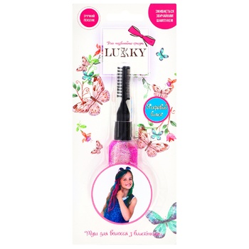 Lukky Pink Children's Hair Mascara with Sequins - buy, prices for NOVUS - photo 4