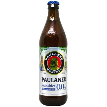 Пиво Paulaner светлое нефильтрованное безалкогольное 0,5л - купить, цены на МегаМаркет - фото 1