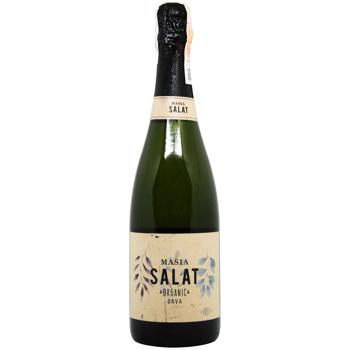 Вино игристое Masia Salat Organic Cava Brut белое брют 11,5% 0,75л