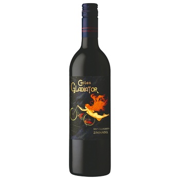 Вино Cycles Gladiator California Zinfandel красное сухое 14,5% 0,75л - купить, цены на КОСМОС - фото 1