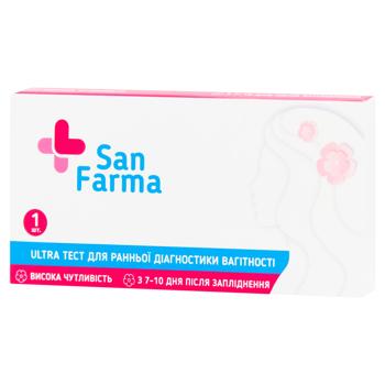 San Farma Ultra Pregnancy Test Strip 1pcs - buy, prices for EKO Market - photo 1