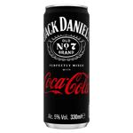 Напій слабоалкогольний Jack Daniel's&Coca-Cola Tennessee Whiskey 5% 0,33л