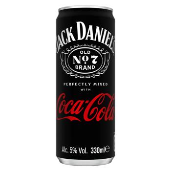 Напій слабоалкогольний Jack Daniel's Tennessee Whiskey Coca-Cola 5% 0,33л - купити, ціни на Епіцентр FOOD - фото 2